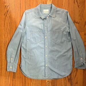 J. Crew Light Blue Denim Button-Down Shirt